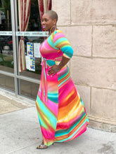 Load image into Gallery viewer, Rainbow Maxi Dress
