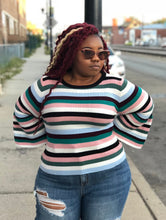 Load image into Gallery viewer, Stripe Bell Sleeve
