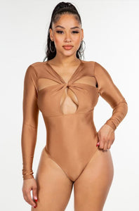 Twisted knot bodysuit