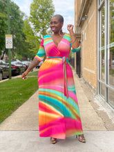Load image into Gallery viewer, Rainbow Maxi Dress
