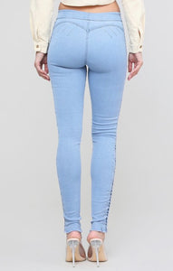Braided jeggings