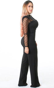 Blk Laced Jumpsuit