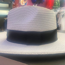 Load image into Gallery viewer, White straw hat
