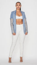 Load image into Gallery viewer, Stoned Denim Blazer
