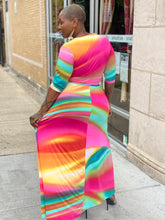 Load image into Gallery viewer, Rainbow Maxi Dress
