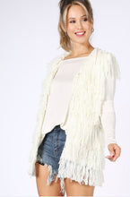 Load image into Gallery viewer, Ivory Fringe Vest
