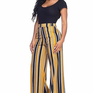 Mustard Stripe Pants