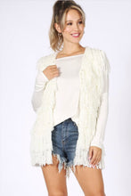 Load image into Gallery viewer, Ivory Fringe Vest
