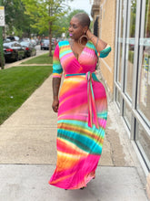 Load image into Gallery viewer, Rainbow Maxi Dress
