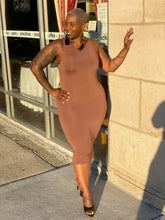 Load image into Gallery viewer, Taupe bodycon dress
